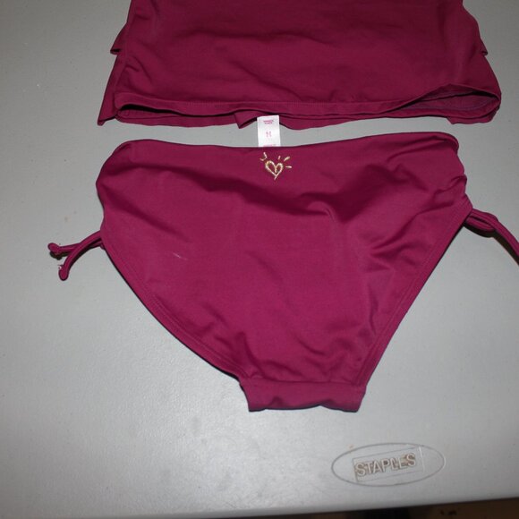 2 Pcs Justice Tankini Swimsuit - Picture 9 of 12